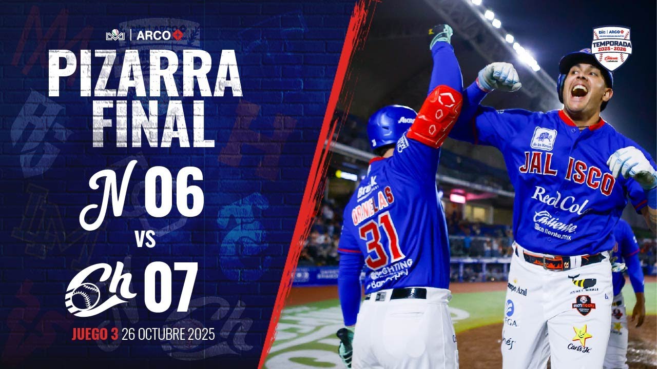 RESUMEN: Jaguares de Nayarit vs Charros de Jalisco | 26 de octubre 2025