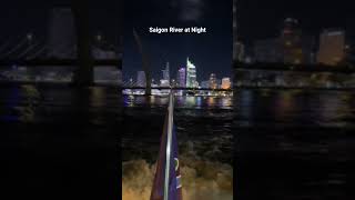 Saigon River at Night #vietnam #hochiminh #shorts