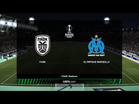 PAOK vs Marseille | Orange Vélodrome | 2021-22 UEFA Europa Conference League | PES 2021