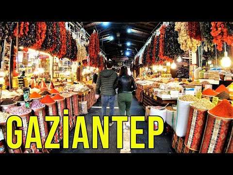 Passeio a pé por Gaziantep, sudeste da Turquia