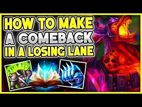 HOW TO COME BACK FROM A LOSING LANE ON NASUS (RANK #1 NASUS WORLD) - League of Legends