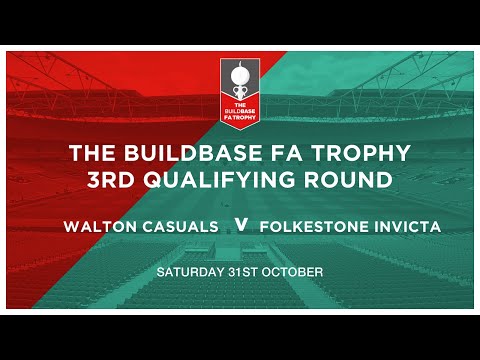 FA Trophy Highlights |Walton Casuals 2-1 Folkestone Invicta | 31/10/20