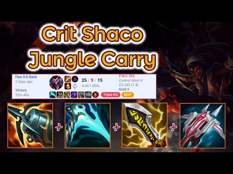 Kraken Crit Shaco Jungle - S12 Ranked [League of Legends] Full Gameplay - Infernal Shaco