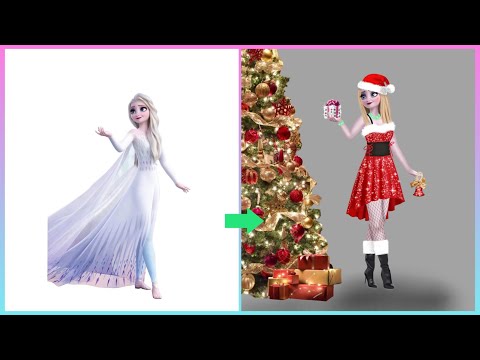Frozen : Elsa 💥Glow Up💥 In Noel - Merry Christmas 2022 @Funny Cartoon