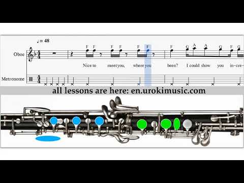 How to Play Oboe Taylor Swift - Blank Space - Sheet Music Tutorial Lesson