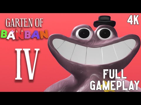 Garten of Banban 4 Full Gameplay Walkthrough 4K PC Game No Commentary