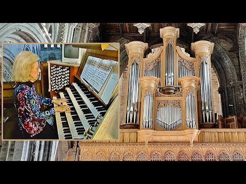 St. Davids, Wales, Hearing the 32' Reeds Up Close - Diane Bish