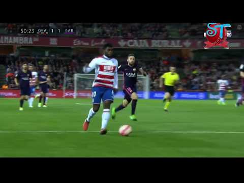 Jeremie Boga Goal in Granada vs Barcelona 1-4   La Liga on Dt. 02 04 2017