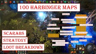 💎 100 Harbinger Maps in PoE 3.26 = FRACTURING SHARDS MAYBE MIRROR SHARDS | Atlas Loot & Profit Guide