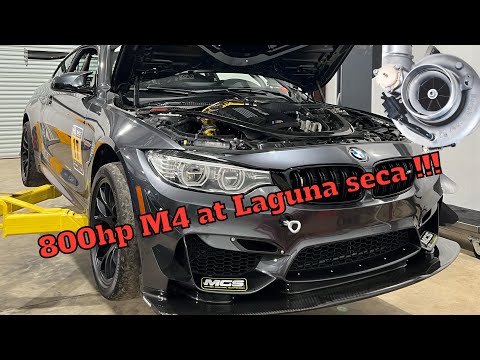 Single turbo BMW M4 GT4 conversion at Laguna. F8x track record set 1:36.2!!!