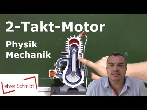 Two-stroke engine (2-stroke engine) | Mechanics | Physics | Lehrerschmidt