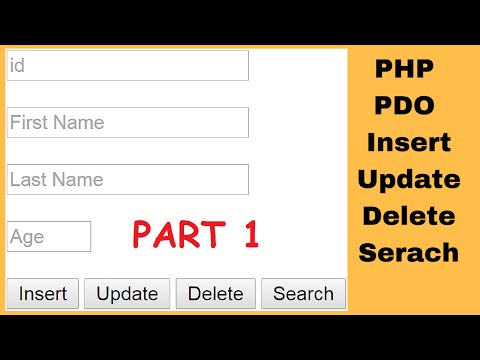 PHP PDO  : How To Insert Update Delete Search Data In MySQL Using PDO In PHP [ with source code ] 1