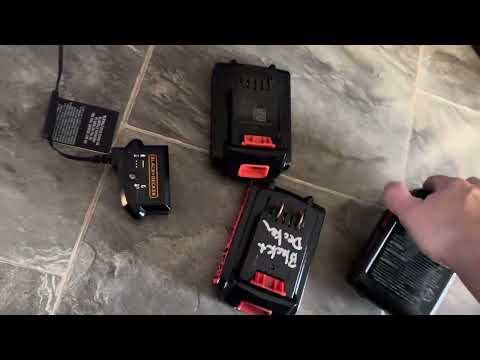 How to quickly fix a Black & Decker 20v power tool battery that will not charge