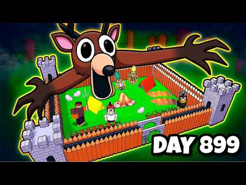 I Built THE CASTLE BASE in 99 Nights in the Forest