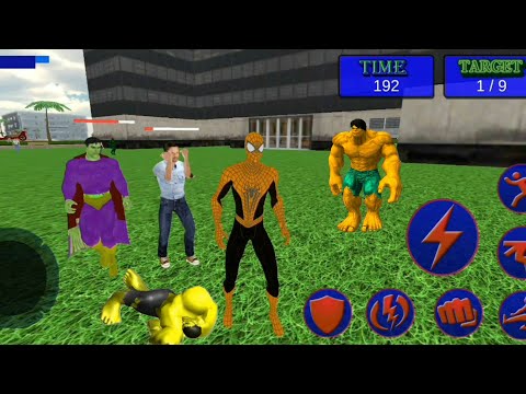 Flying Spider Crime City Fight | Flying Spider Avenger City Rescue - Android GamePlay