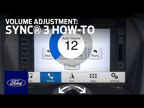 How to Use SYNC®3 Volume Adjustment | SYNC 3 How-To | Ford