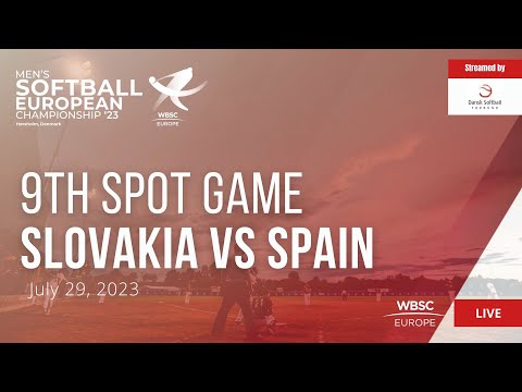 42 Men's Softball European Championship 9th Spot Game: Slovakia VS Spain