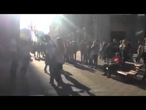 Anna Steklova - Zouk FlashMob - Moscow-2014