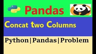python pandas concatenate multiple columns| concatenate two columns into new column|python pandas