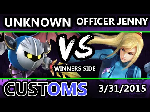 S@X Customs - IGT Unknown (Metaknight) Vs. Officer Jenny (ZSS) SSB4 - Smash Wii U - Smash 4