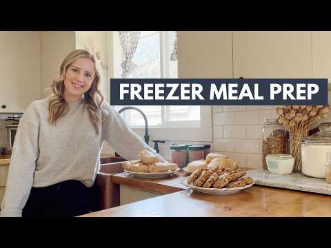 Freezer Meal Prep! Batch Cooking 4 Breakfast Freezer Meals