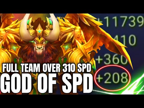 BRUTAL! OVER 310+ SPD Team by CabreraSW - Summoners War