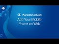 How can I add a mobile phone to my account on Web?