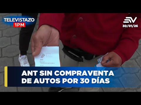 ANT no car sales for 30 days | Televistazo 1PM🔴NEWS January 29, 2026