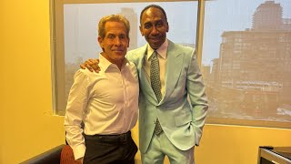 Behind the scenes of my Friday reuniting with my man Stephen A.