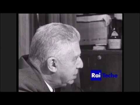Eugenio Montale in a restaurant