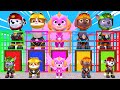 PAW Patrol Guess The Right Door ESCAPE ROOM CHALLENGE Animals Tire Game Cow Mammoth Elephant Tiger