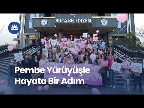Buca'da Meme Kanseri İçin Pembe Yürüyüş