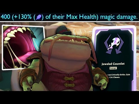 I HIT 130% MAX HP CRIT ON TAHM KENCH