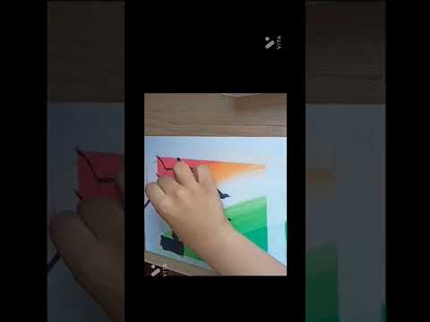 India is our life drawing with oil pastels / Bhavya Arts #shorts