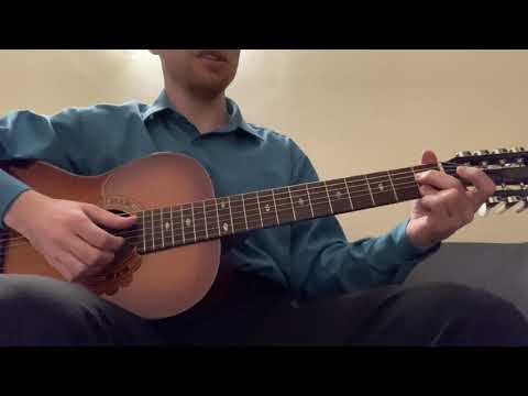 Самообучение на семиструнной гитаре - 3. Как брать одним пальцем несколько струн при игре аккордами.