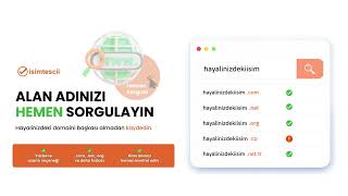 .com, .net, .org ve daha fazlası için domaininizi şimdi sorgulayın.