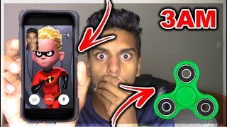 DO NOT FACETIME DASH (FROM INCREDIBLES 2) WHEN SPINNING A FIDGET SPINNER AT 3AM!! *THIS IS WHY*