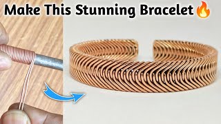 Handmade Copper Bracelet | Stunning Braided Cuff Tutorial | jewelry making