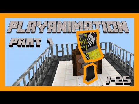 All Playanimation Command in Minecraft PE/BE (100% Working) | Part 1 | 1-25