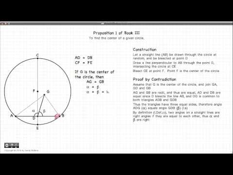 Euclid's Elements Book 3 - Proposition 1