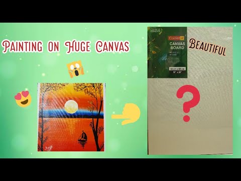 I Painted on a HUGE Canvas **Gone Beautiful** | DIY painting on Canvas | DIY with Avishi