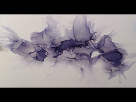 Nebulous  Ink In A Blink, Alcohol Ink on Yupo