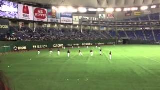 WBC2013東京ラウンド 3/10 オランダ戦 侍JAPAN 試合前キャッチボール