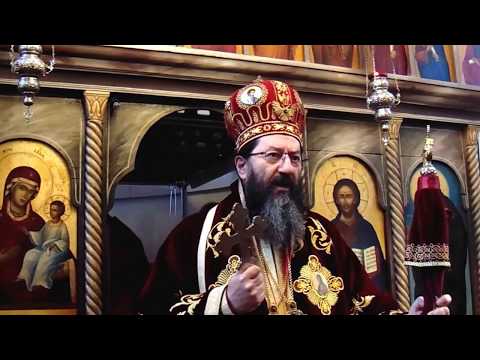 Његово Преосвештенство Епископ жички г. Јустин, Манастир Вазнесење, Свети апостол Тимотеј, 4.2.2018.