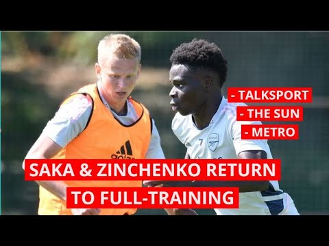 SAKA & ZINCHENKO RETURN TO FULL TRAINING (PIDGIN) LATEST ARSENAL NEWS