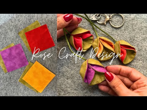 sewing a fabric tulip in 5 minutes at home || easy tutorial 