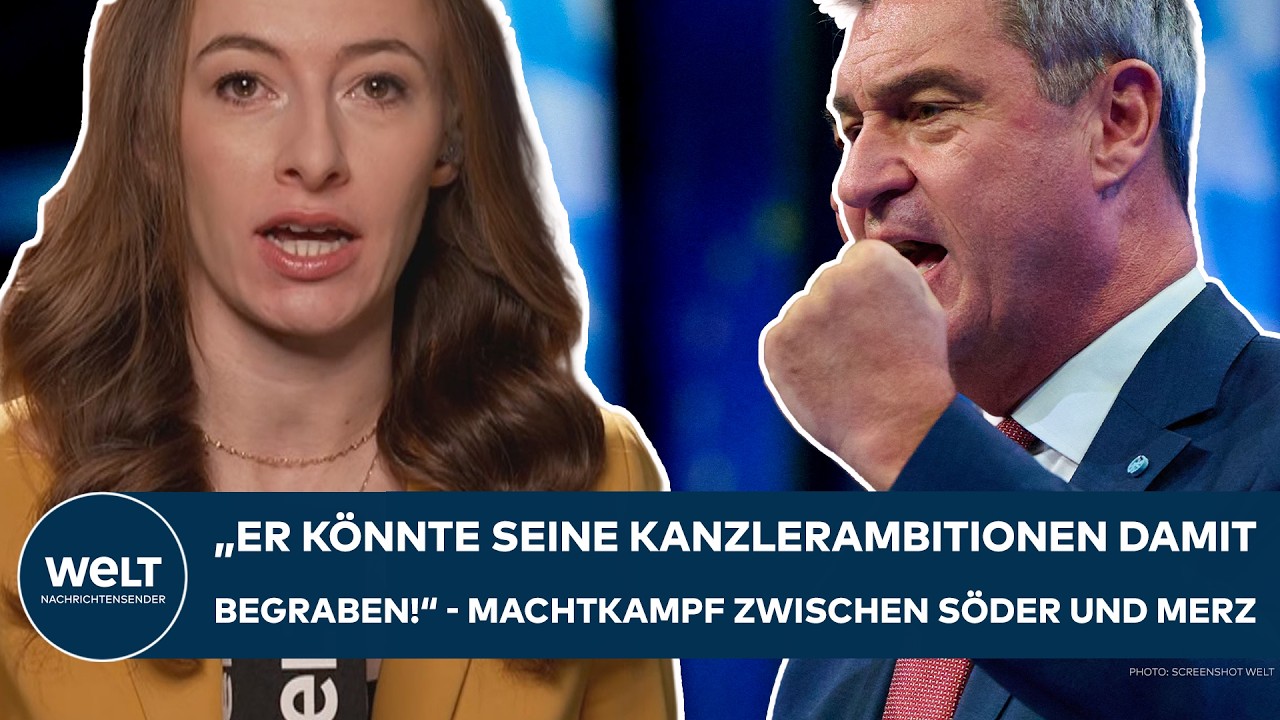 CSU-PARTEITAG: "Er könnte seine Kanzlerambitionen damit begraben" Machtkampf zwischen Söder und Merz