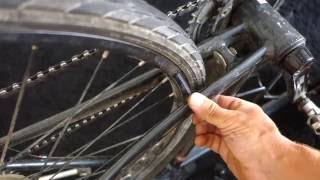 How to true a bike wheel at home without wheel stand