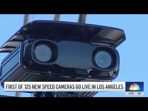 LA begins activating speed cameras, with fines to follow