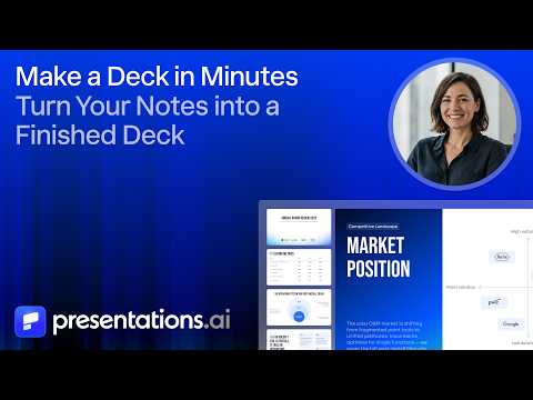 How to Make a Presentation with AI in Minutes | Presentations.AI